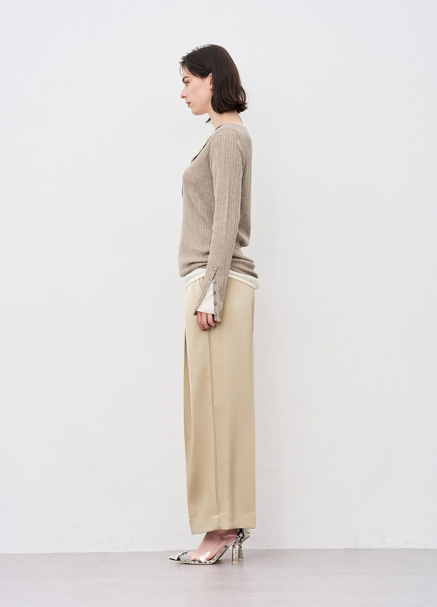 亨利領針織上衣